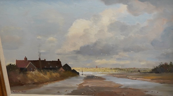 Marcus Ford (1914-1988), ‘Southwold from Walberswick’, signed, oil on canvas, 49 x 74cm